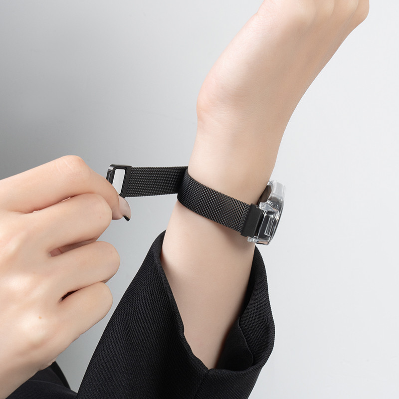 Dây đeo bằng thép không gỉ cho Xiaomi Mi Band 11 10 9 8 7 6 5 4 3 Đồng hồ thông minh Milanese Wirst Loop Vòng tay từ tính Miband 8 7 9 10 11 Phụ kiện dây đeo cổ tay – ảnh mô tả chi tiết 5