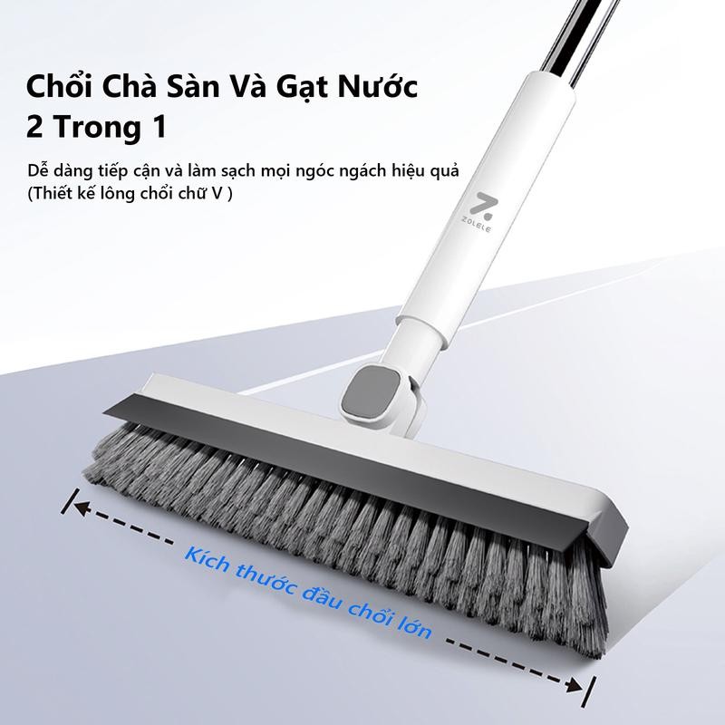Mô tả Chổi chà sàn và gạt nước ZOLELE C1 2 trong 1 cây chà sàn nhà tắm gạt nước - Chính Hãng - 1