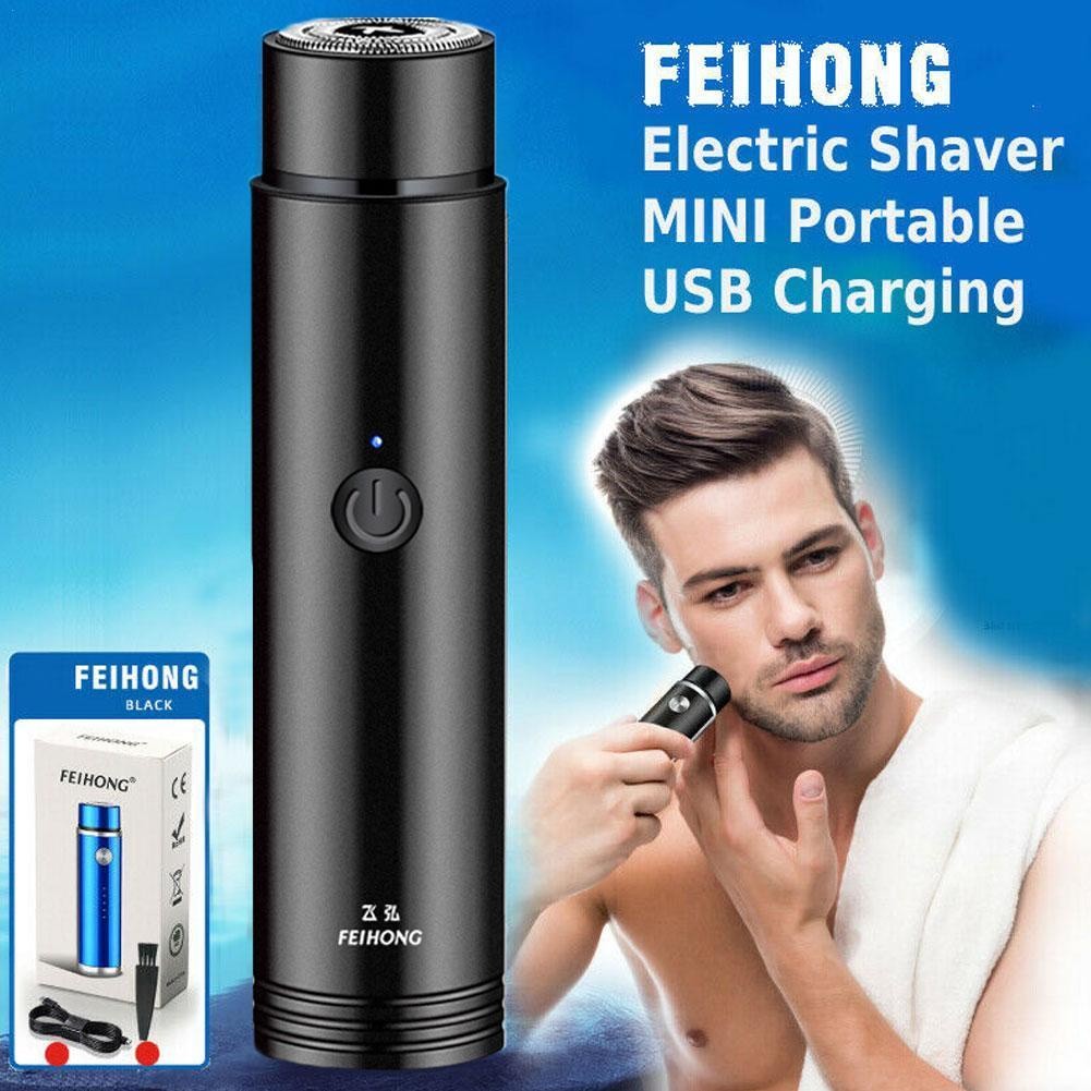 Máy Cạo Râu Điện Mini Dành Cho Nam Nữ Sạc USB Lâu Dài Pin Tuổi Thọ Nhiều Màu Di Động Xe Sạc Dao Cạo Du Lịch Xe Mini Máy Cạo Râu