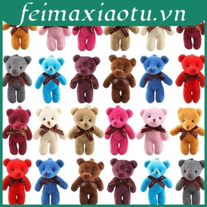 Móc Khóa Hình Gấu Teddy Nhồi Bông Dễ Thương