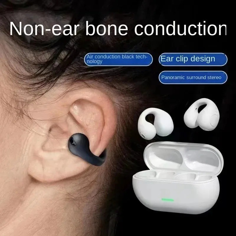 Mới 5.3 Dẫn truyền xương Tai nghe Bluetooth không dây Ambie Tai nghe thể thao Tai nghe chống nước chất lượng âm thanh HiFi