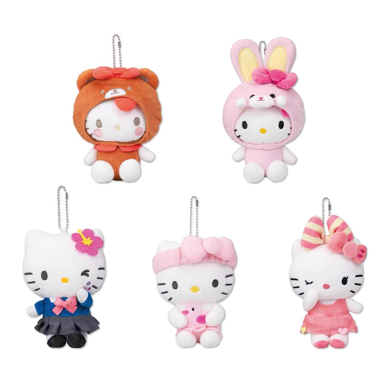 Bộ đồ chơi sang trọng nhân vật Kitty độc đáo Hello có gấu và thỏ nhân dịp kỷ niệm 50 năm