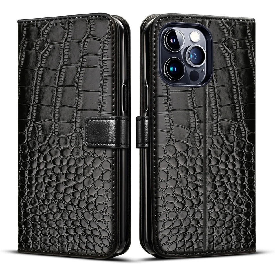 Dành Cho iPhone 16 15 14 13 12 11 Pro MAX Plus Mini Ốp Lưng Ví Đựng Thẻ Đứng Từ Lật Da Bao Da Dành Cho iPhone X XR XS MAX 7 8 6 6s Plus SE 2020 Ốp Điện Thoại