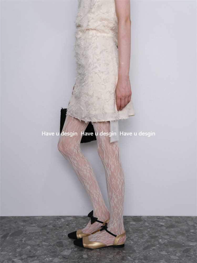 Có bạn desgin
 Niche Thời Trang Hoa Hướng Dương Ren Fishnet Vớ Thoáng Mát Quần Nữ