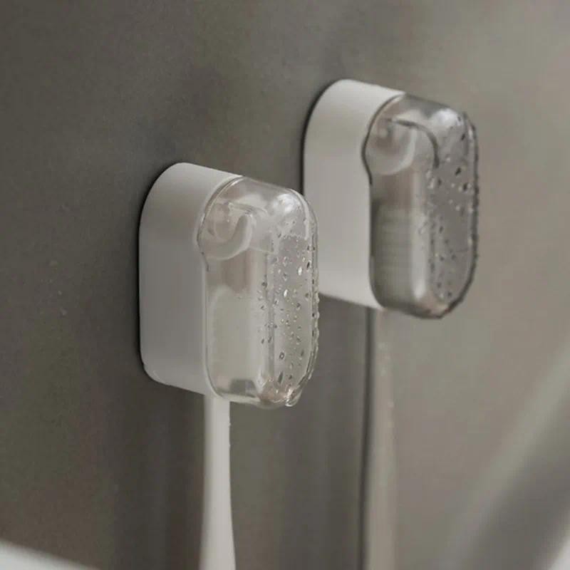4 Chiếc Treo Tường Bàn Chải Đánh Răng Không Bụi Không Xả Tổ Chức Tiết Kiệm Không Gian Phòng Tắm Bàn Chải Đánh Răng Tổ Chức Để Sử Dụng Tại Nhà