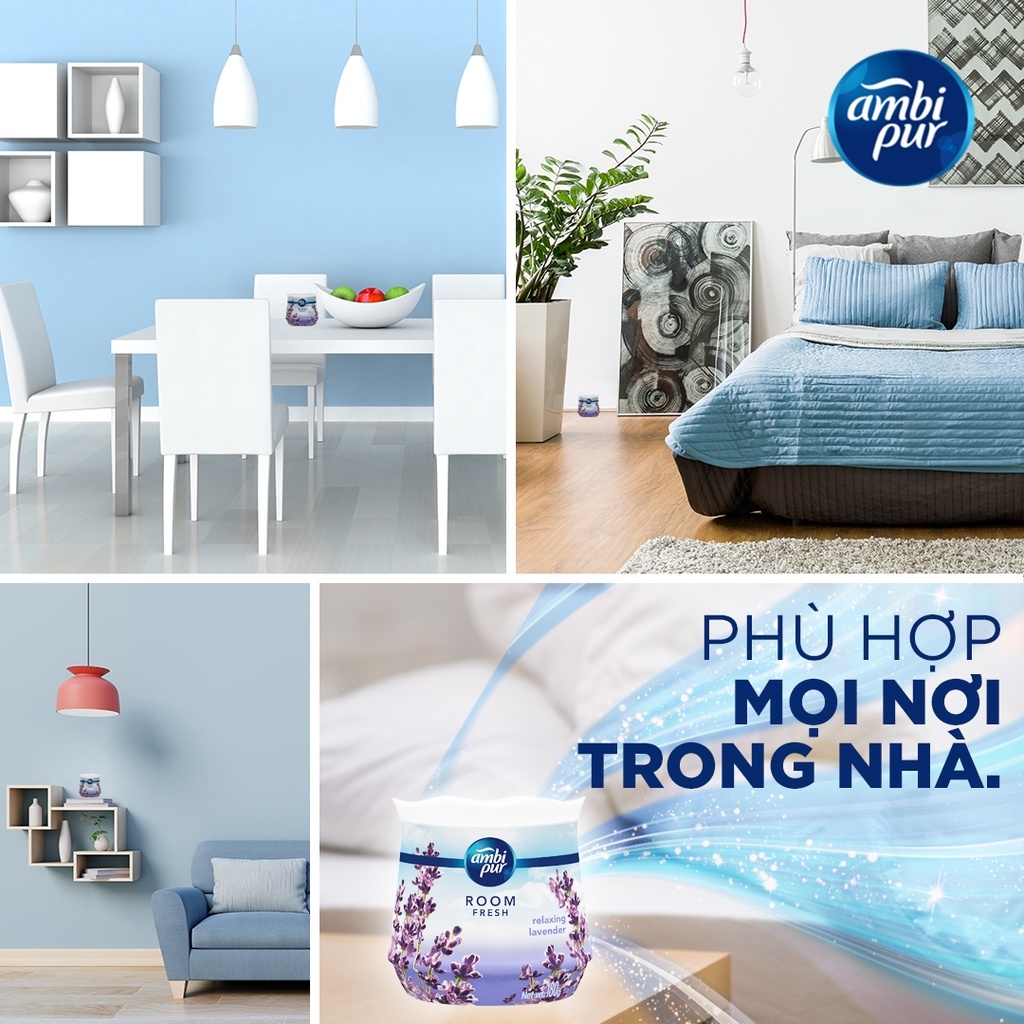 Mô tả Sáp Thơm Phòng AMBI PUR Hương Đam Mê/ Huyền Bí/ Thư Giãn/ Oải Hương/ Downy/ Hoa Tươi/ Sả/ Hoa Hồng/ Chanh Hộp 180G - 1