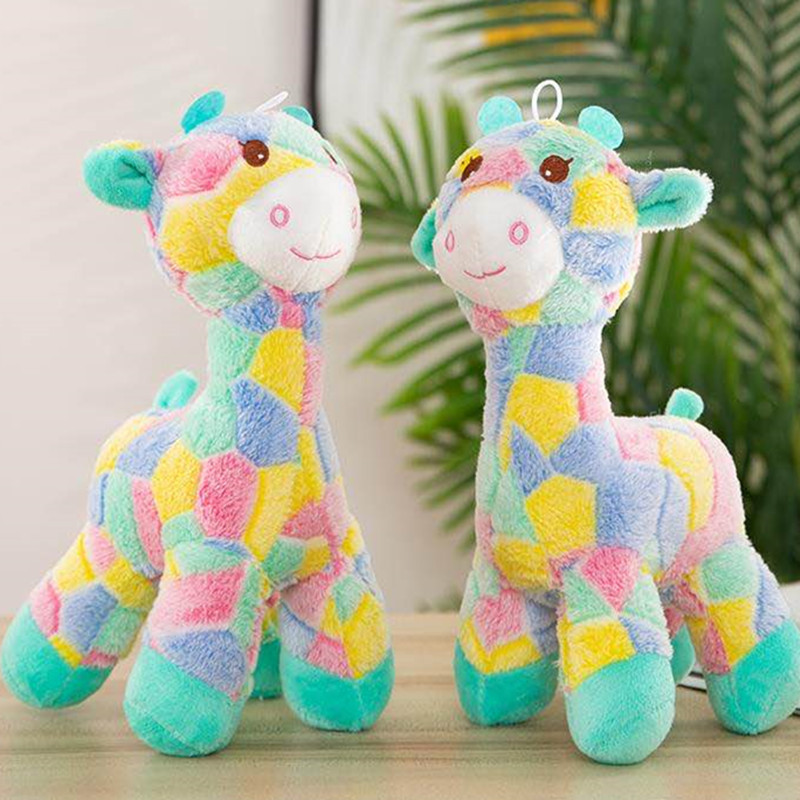 1 cái hoặc 2 cái Đồ chơi cho chó cao cổ kẻ sọc đầy màu sắc - Đồ chơi nhai bằng Polypropylen bền cho mọi giống, Động vật nhồi bông mềm in hình động vật cho chó lớn