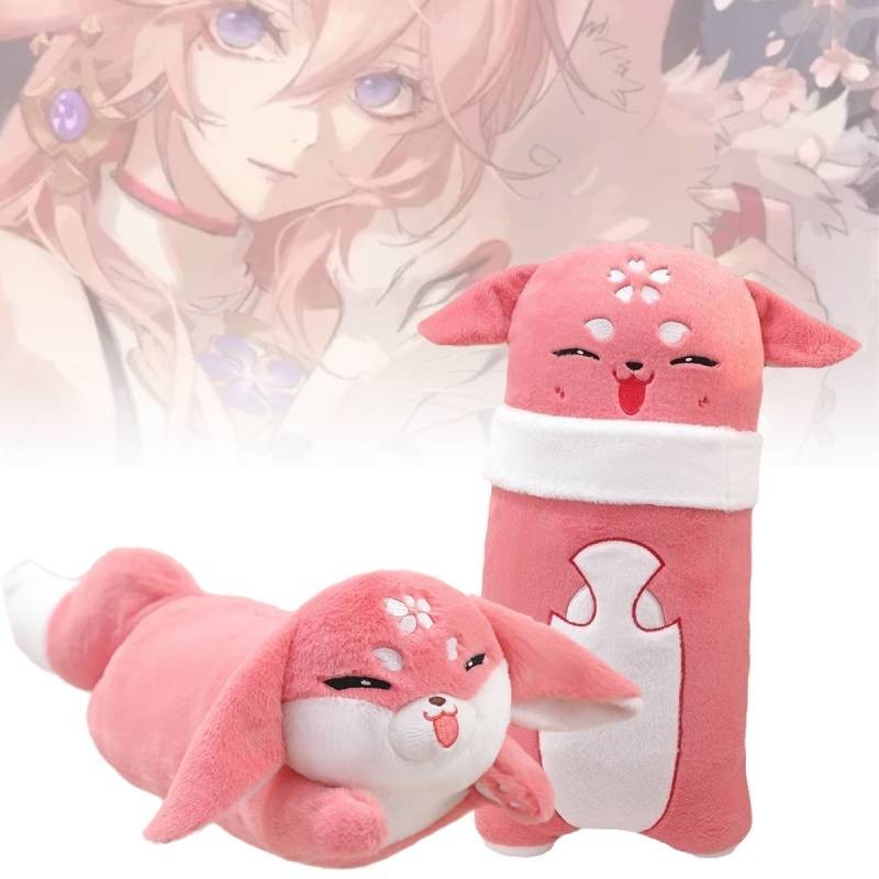 Tác Động Cuddly Genshin Yae Miko Fox Gối Sang Trọng Anime Plushie Sưu Tập