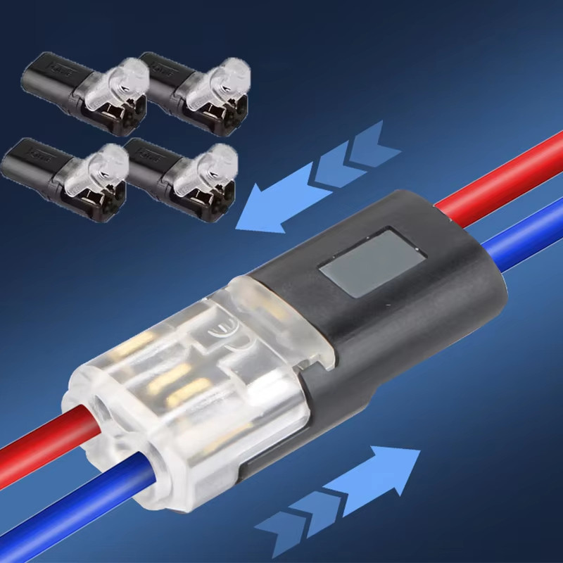 Đầu nối dây nhanh 2 pin 2 chiều, đầu cuối không dây, kẹp nối nhanh gia đình, phụ kiện
