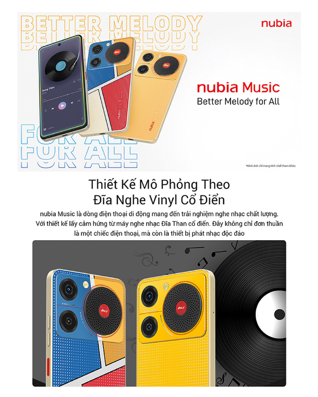 Mô tả Điện thoại Nubia Music NFC 8(4+4)/128GB | 6.6" HD+ 90Hz - Hàng chính hãng - 1