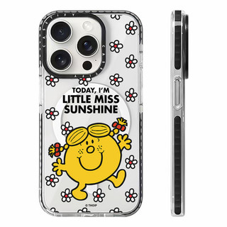 HÔM NAY I 'M LITTLE MISS SUNSHINE Vỏ sạc từ tính không dây Tương thích cho IPhone11 12 13 14 15 16 Pro Max Cover 16 PLUS Vỏ silicon mềm trong suốt chống sốc