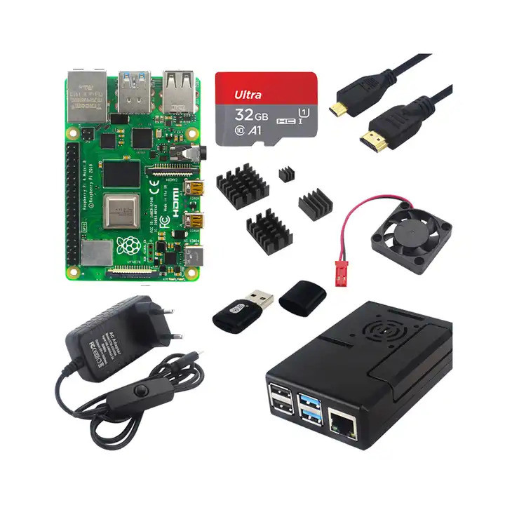 MC Original Raspberry Pi 4 Model B 1Gb 2Gb 4Gb 8Gb RAM Starter Kit Ban ...