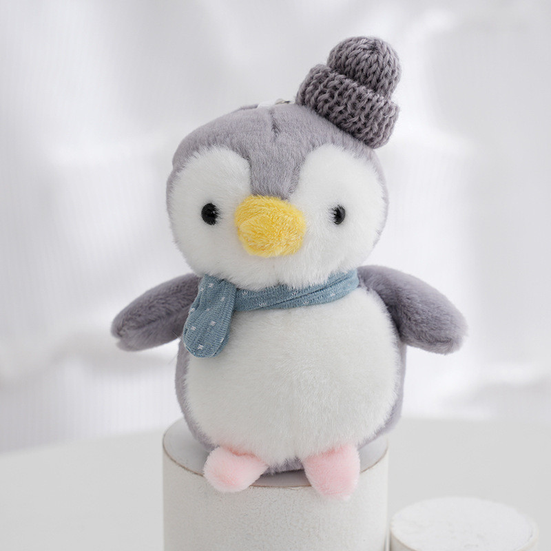 Móc treo ba lô sang trọng thú vị Penguin Vòng chìa khóa đáng yêu Mềm mại và cẩn thận