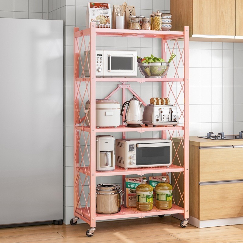 Movable folding shelf without installation of pulley multi-layer ...