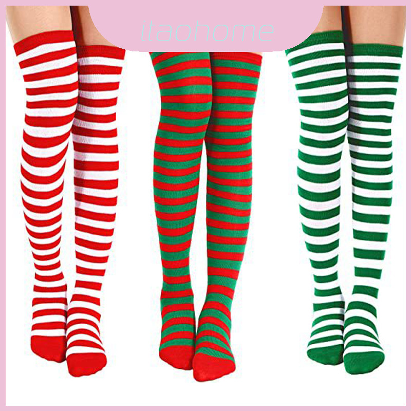 Tất Polyester-spandex Elf Co Giãn Xmas Cosplay Cho