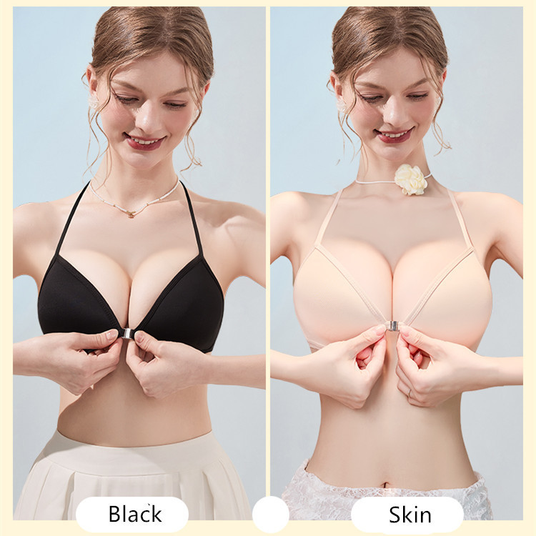 Thanh Niên Cô Gái Mềm Áo Ngực Không Dây Thời Trang Đóng Trước Lưng Quần Lót Nữ Nhỏ Ngực Đẩy Lên Quần Lót