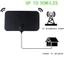 Ăng-ten HDTV 4K Nam TV kỹ thuật số Tăng cường 50 dặm Ăng-ten DVB-T HD Flat Trong nhà Hoạt động Hộp TV VHF UHF có độ lợi cao