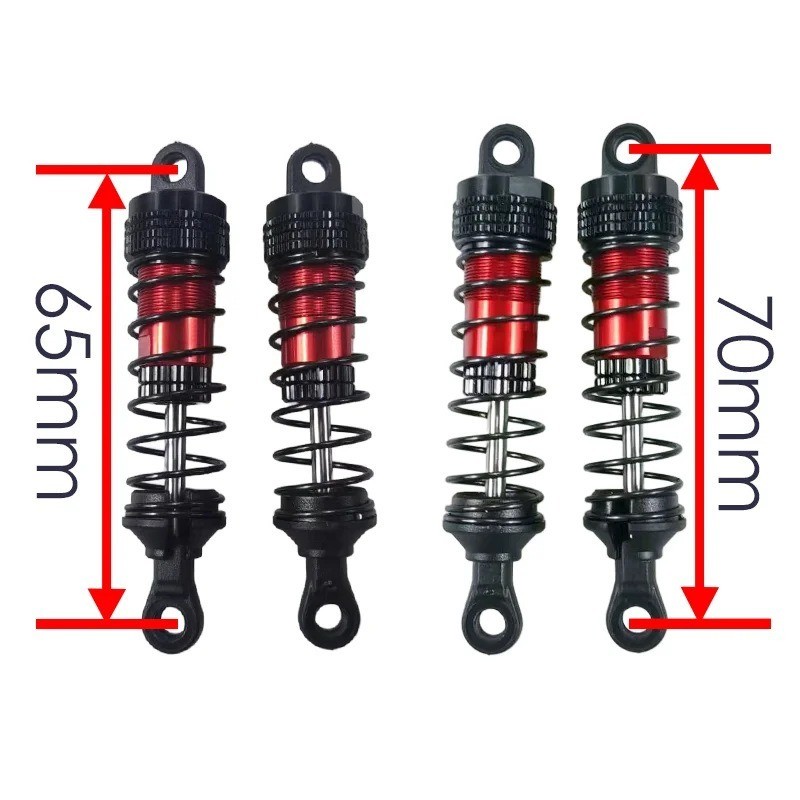 Amortisseurs Avant/arrière RC – Compatible MJX, WLtoys, SCY, HBX – 75/81 Mm – Améliore La Tenue De Route !