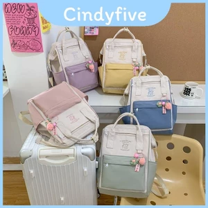 Ba lô Nylon sống động cho bé gái Túi sử dụng hàng ngày hợp thời trang chống nước nhẹ