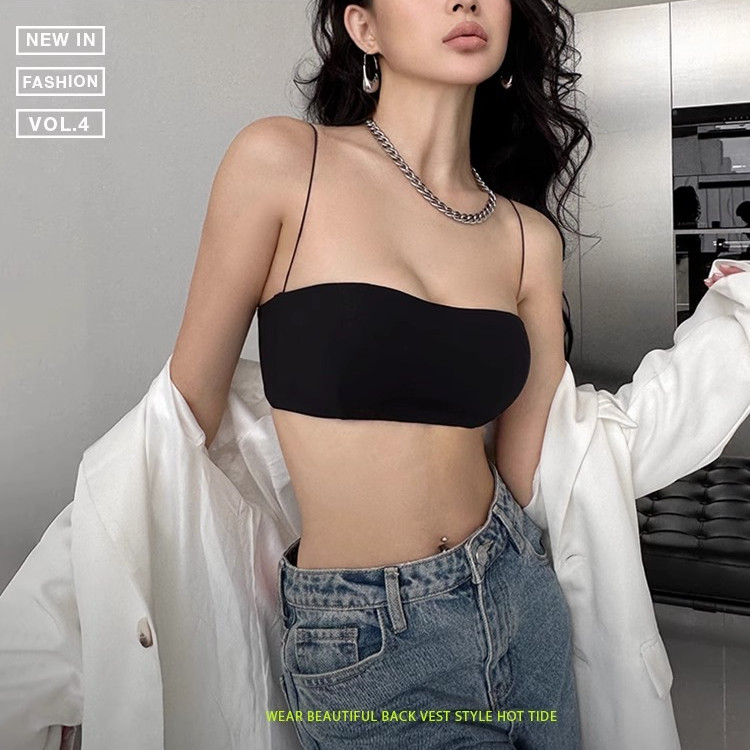 Dây đeo nhỏ Đồ lót nữ liền mạch Áo ngực không dây mềm