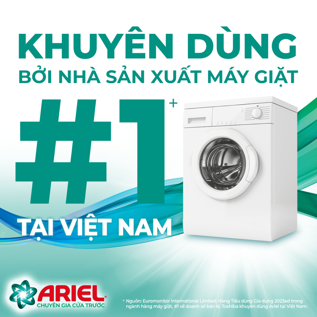 Mô tả Nước Giặt ARIEL Chuyên Gia Cửa Trước Ngăn Lem Màu Hương Nắng Sớm/ Sen & Nhài/ Oải Hương Túi 3.7KG/3.9KG - 1