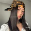 Mới Retro Phương Tây Graffiti Khăn Trùm Đầu Mũ Nữ Hot Girl y2k Với Khăn Trang Trí Băng Đô Lụa Khăn Punk