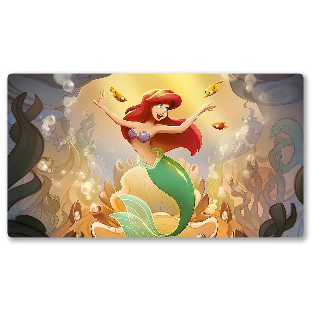 Thảm chơi Lorcana Thảm chơi game TCG 24x14 inch tương thích, Thảm chơi cao su chống trượt và miếng lót chuột