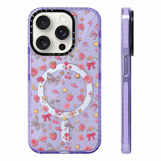 Florals Dâu Tây Bướm Không Dây Sạc Từ Tính Tương Thích Cho IPhone11 12 13 14 15 16 Pro Max Cover 16 PLUS Silicon Mềm Trong Suốt Ốp Lưng Chống Sốc