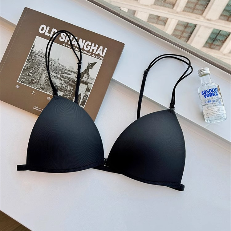 Trước Đóng Cửa Nữ Push Up Bra Thời Trang Gợi Cảm Kiểu Pháp Đồ Lót Mềm Mại Không Dây Thanh Niên Cô Gái Quần Lót Ngực Nhỏ
