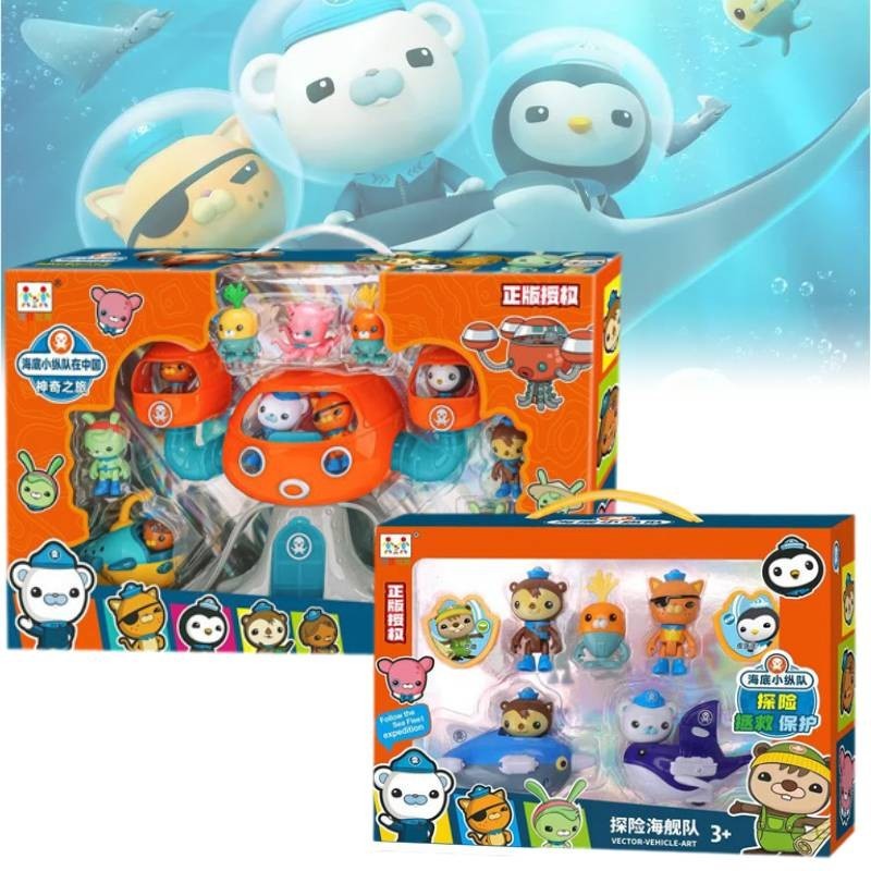 Xác Thực Thuyền Trưởng Octonauts Barnacles Peso Kwazii Sang Trọng Tượng Nhỏ Bộ Quà Tặng Bé Trai