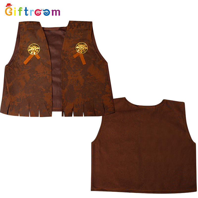 Áo Vest Cao Bồi Phong Cách Mỹ Chất Polyester, Dùng Cho Biểu Diễn Sân Khấu, Phù Hợp Nam Nữ & Trẻ Em
