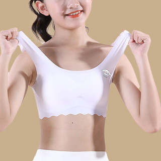 Cô Gái Học Sinh Đệm Mềm Áo Ngực Không Dây Thoải Mái Áo Loại Ngủ Nữ Đồ Lót Đáng Yêu Thỏ In Liền Mạch Bralette