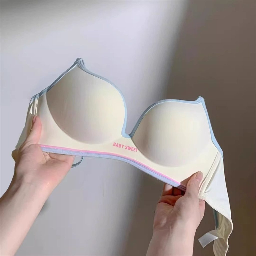 4 Màu Sắc Gợi Cảm Va Chạm Cô Gái Mềm Áo Ngực Liền Mạch Nữ Không Dây Quần Lót Push Up Nữ Bralette Đồ Lót