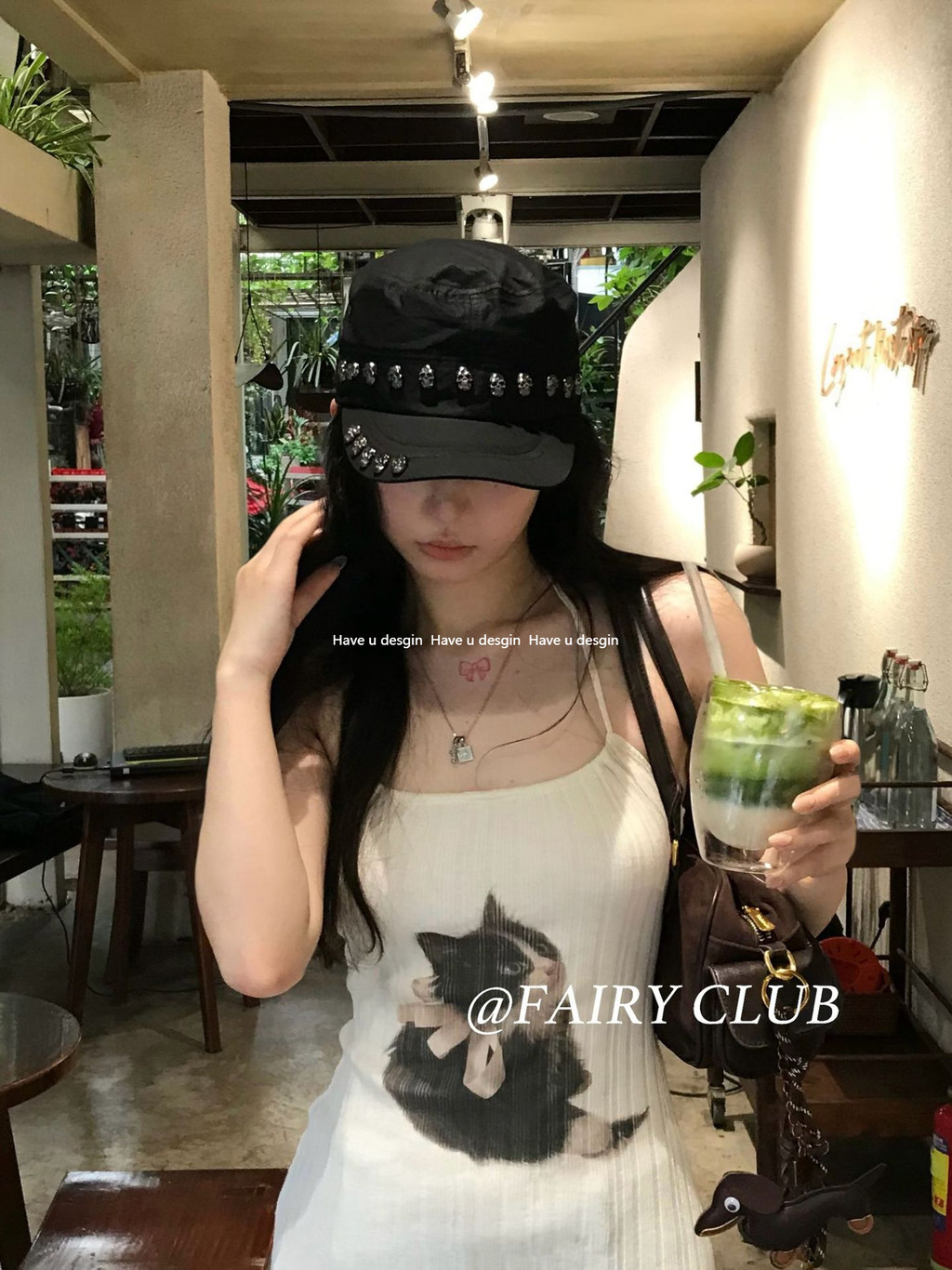 Mũ bóng chày phong cách Hàn Quốc, đục khoét rivet đầu phẳng xương, thời trang đường phố
