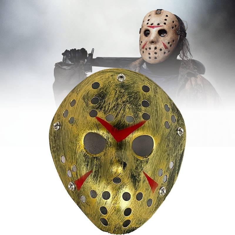 Mặt nạ đáng sợ Halloween Jason màu đen cho các bữa tiệc Cosplay và các sự kiện theo chủ đề kinh dị