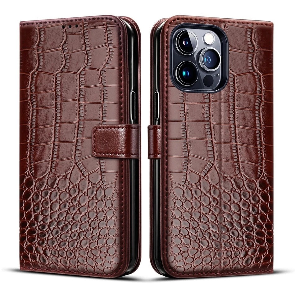 Dành Cho iPhone 16 15 14 13 12 11 Pro MAX Plus Mini Ốp Lưng Ví Đựng Thẻ Đứng Từ Lật Da Bao Da Dành Cho iPhone X XR XS MAX 7 8 6 6s Plus SE 2020 Ốp Điện Thoại