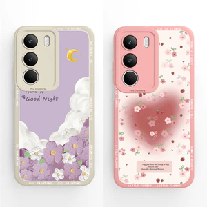 Ốp Điện Thoại Cho Realme C71 4G Hoa Bướm Xinh Đẹp Vuông Silicon Mềm Bảo Vệ Mặt Sau Cho RealmeC71 C 71 4G Vỏ Siêu Mỏng Capa