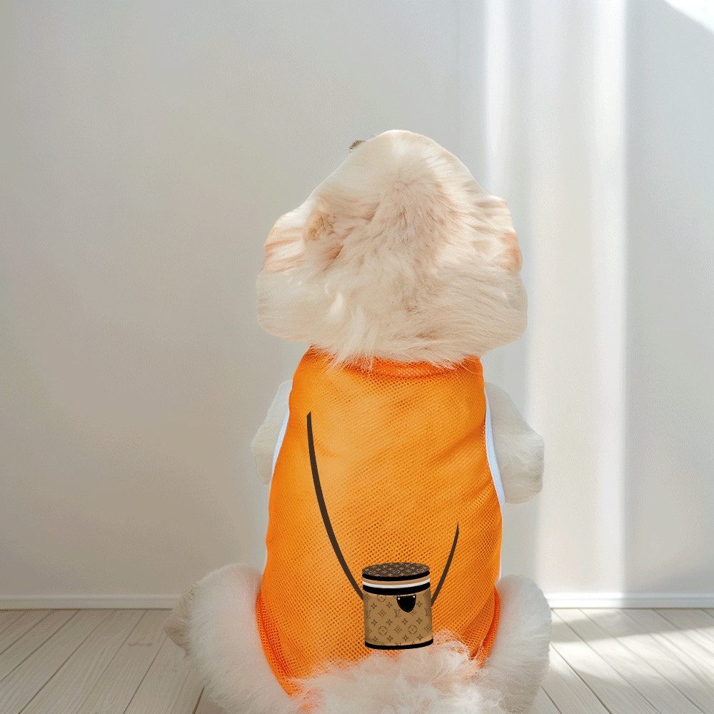Áo Vest Thú Cưng Có Họa Tiết Túi, Máy Có Thể Giặt Được, Vải Mềm, Quần Áo Thú Cưng Không Tay Thoải Mái Và Thoáng Khí Cho Mùa Xuân Hè, Thích Hợp Cho Chó Nhỏ Và Vừa Mèo