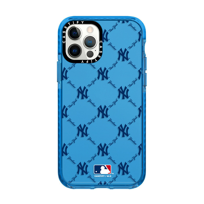 Casetify [Logo chữ thời trang MLB] Ốp điện thoại chống sốc cho iPhone 15  15Plus 15pro 15promax 14 14pro 14Promax 13Pro Max Vỏ mềm cho iPhone 12 11 