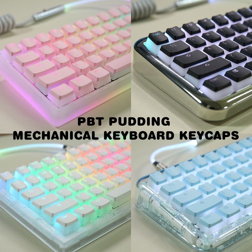 Mô tả Pbt Pudding Trọn Bộ Keycaps Thích Hợp Cho Royal Kludge Tất Cả Các Bàn Phím, Tất Cả Trong Nhiều Màu Tự Làm - 4