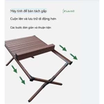 Bộ bàn ghế cắm trại gấp gọn hợp kim nhôm ngoài trời du lịch SIZE 90CM bàn gấp gọn di động Bàn dã ngoại Bộ ghế cắm trại — ảnh 6