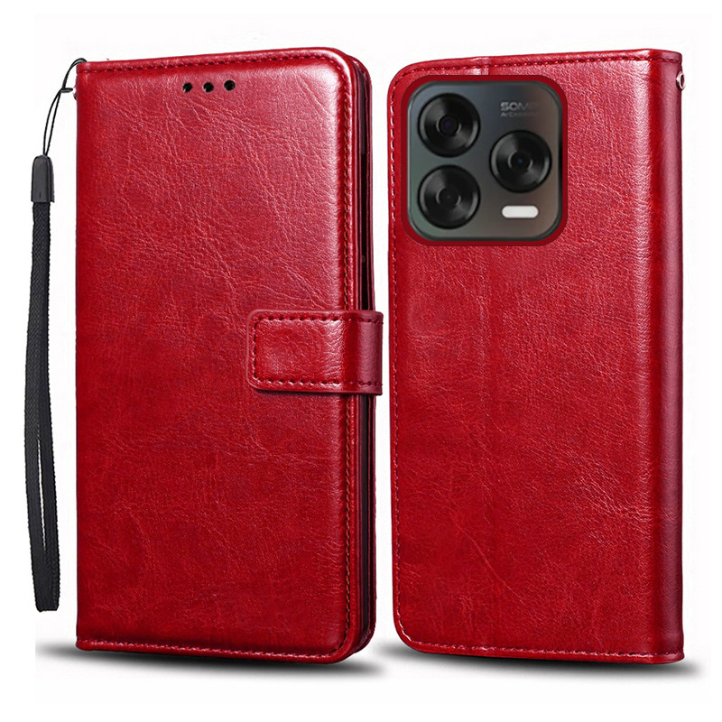 Dành Cho ZTE Nubia V70 Thiết Kế Blade V70 Vita Ốp Lưng Lật Sang Trọng Ví Da PU Vỏ Điện Thoại Có Giá Đỡ Thẻ