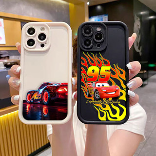 Ốp điện thoại Disney Mad Race Lightning Mcqueen cho IPHONE APPLE 16 16E 11 12 13 14 15 8 7 SE X XS XR Plus Pro Max Màu sắc Vỏ silicon mềm Điện thoại di động