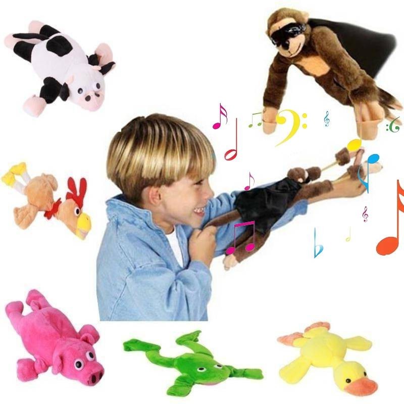 Sang Trọng Bay Huggable Khỉ Gà Ếch Vịt Lợn Động Vật Bò Đồ Chơi
