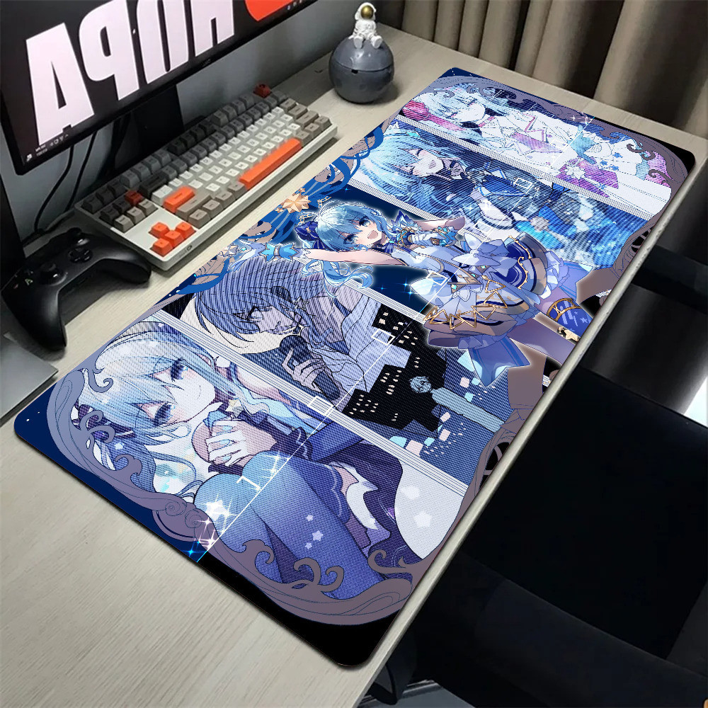 Hololive Hoshii Suisei Trò Chơi Anime Mousepad Chuột Thảm Để Bàn Có Miếng Lót Phụ Kiện Chơi Game Prime Gaming XXL