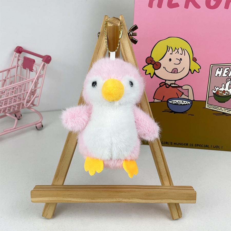 Móc khóa sang trọng phong cách và chim cánh cụt ngọt ngào dành cho trẻ em Phụ kiện vui nhộn màu hồng và xanh đen