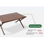 Bộ bàn ghế cắm trại gấp gọn hợp kim nhôm ngoài trời du lịch SIZE 90CM bàn gấp gọn di động Bàn dã ngoại Bộ ghế cắm trại — ảnh 5