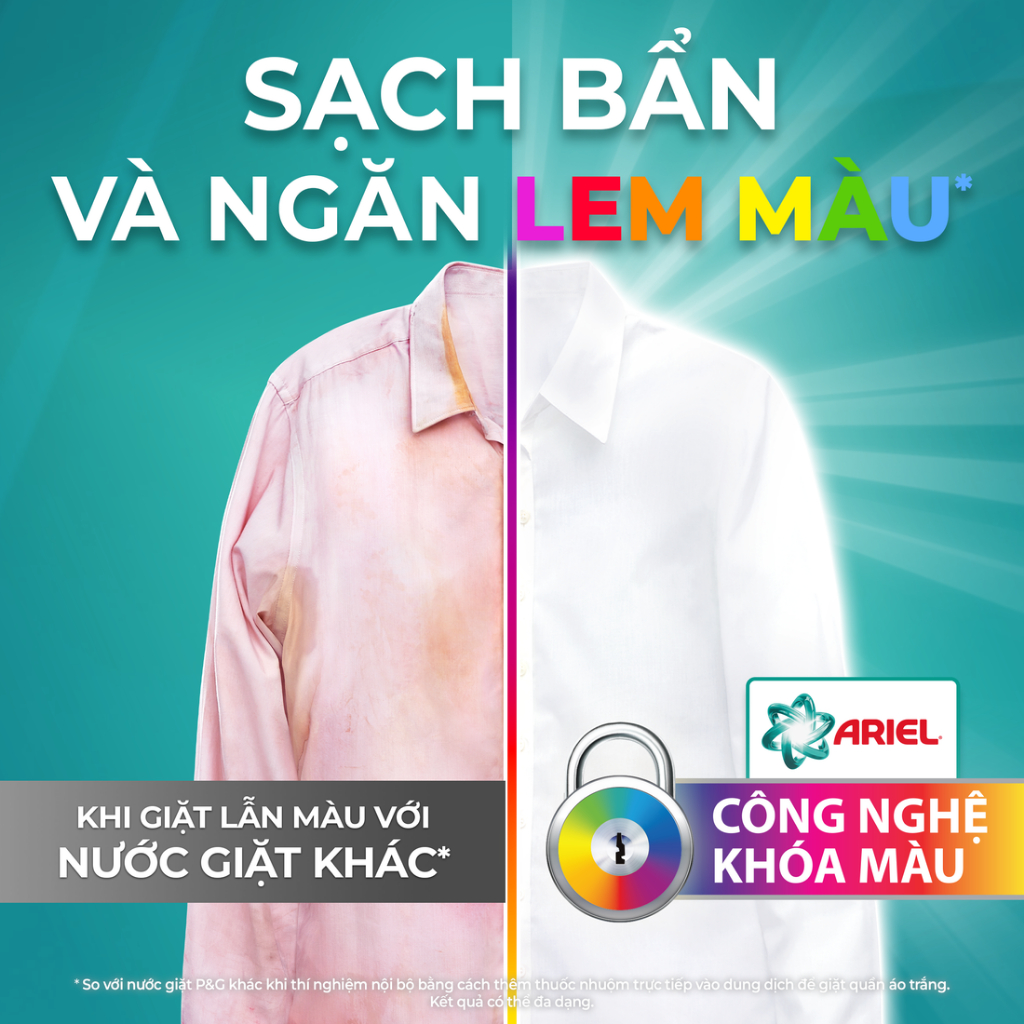 Mô tả Nước Giặt ARIEL Chuyên Gia Cửa Trước Ngăn Lem Màu Hương Nắng Sớm/ Sen & Nhài/ Oải Hương Túi 3.7KG/3.9KG - 2