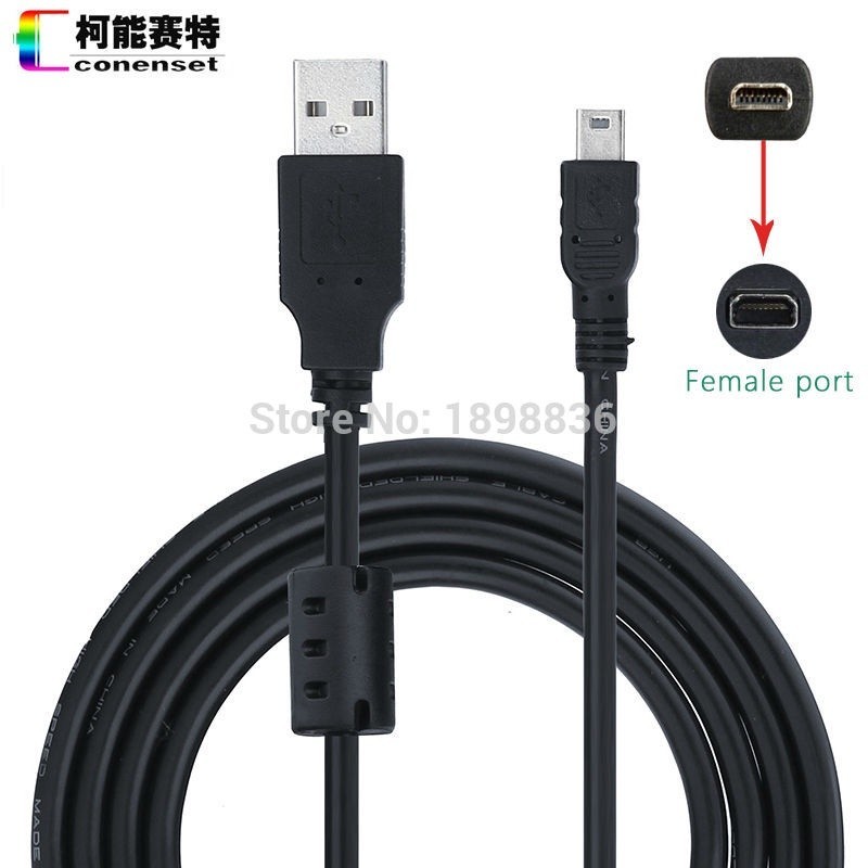 Vhbw 5x USB Data Cable (Standard USB Type A To Camera) Compatible With