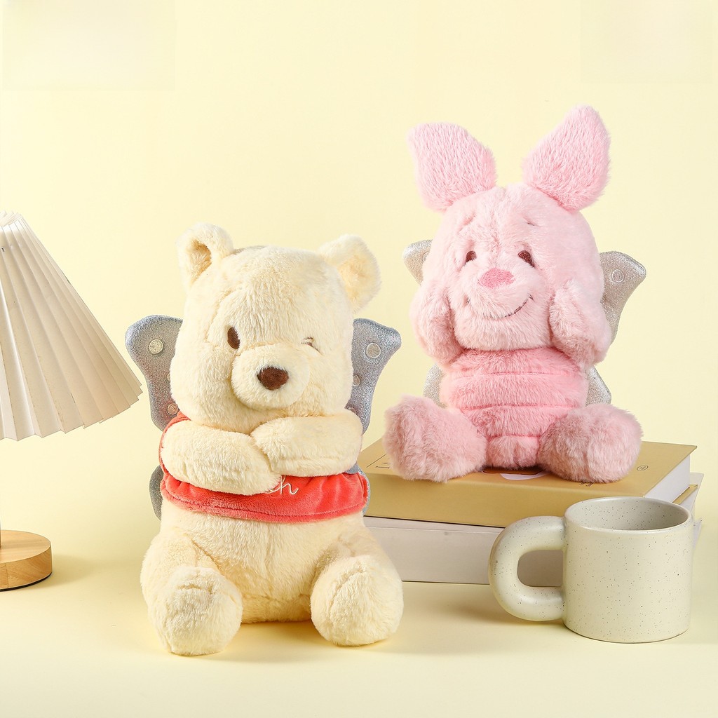 Gấu Heo Con Pooh Eeyore Với Cánh Bạc Sang Trọng Gối Búp Bê Cho Phòng Quà Tặng Trẻ Em